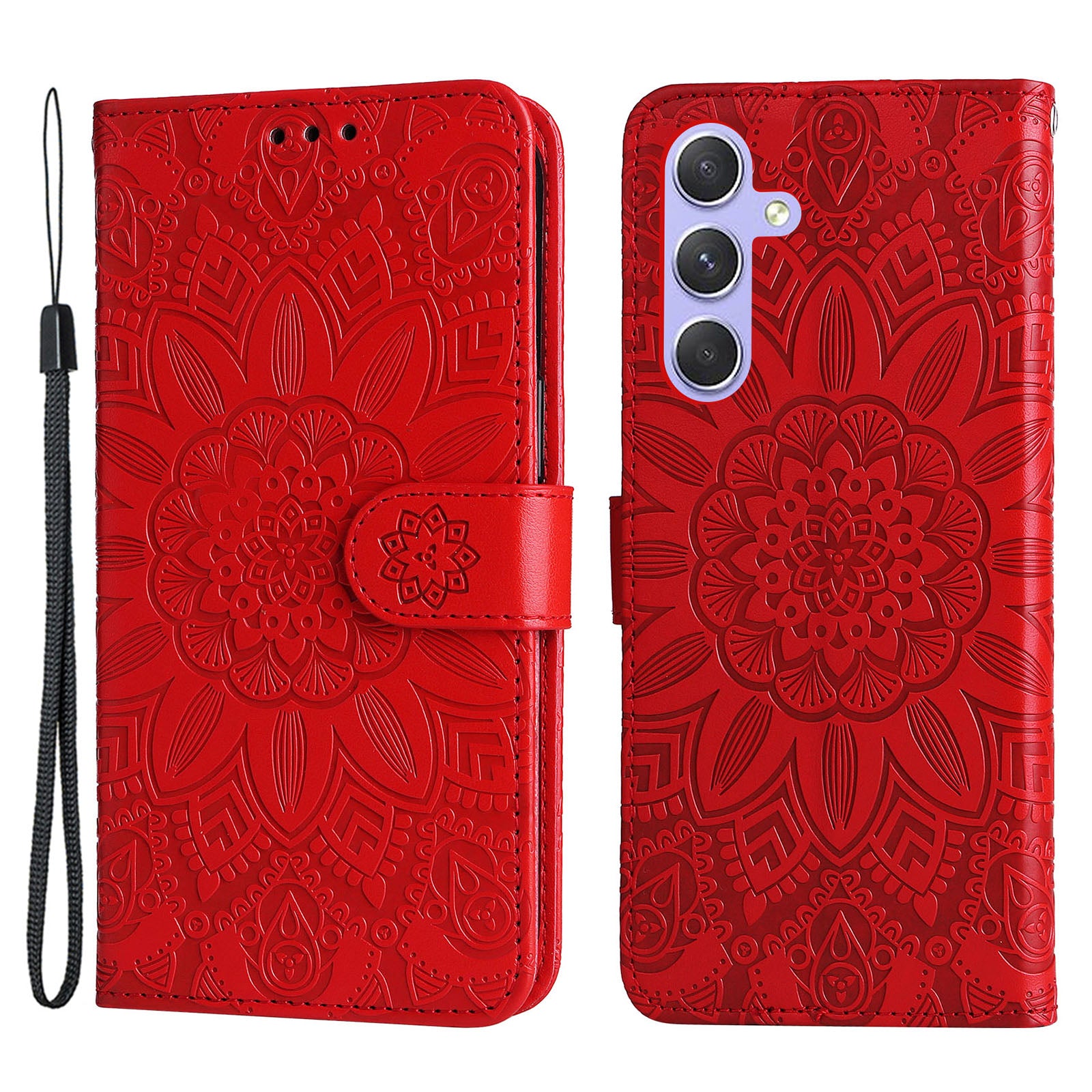 For Samsung Galaxy M54 5G / F54 5G PU Leather Flip Phone Case Sunflower Imprinted Stand Wallet Cover For Samsung Galaxy M54 5G / F54 5G PU Leather Flip Phone Case Sunflower Imprinted Stand Wallet Cover